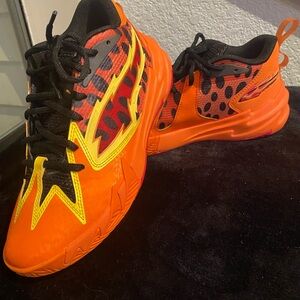 Puma Orange and Yellow Athletic Shoes